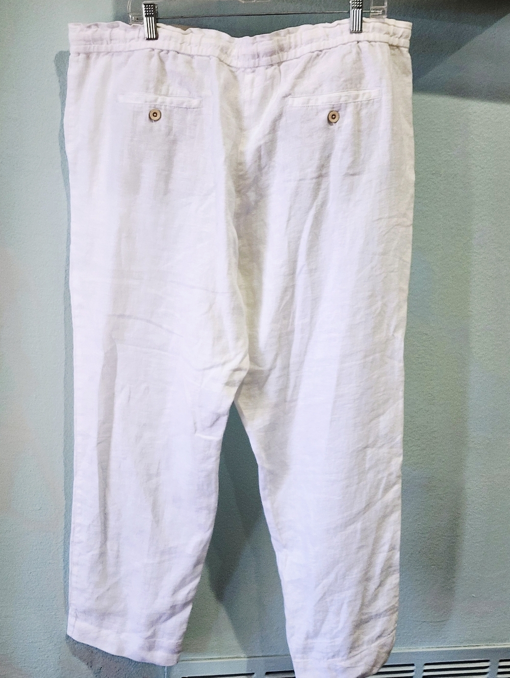 TOMMY BAHAMA | Palmbray Tapered Linen Pant | White | XL | New With Tags $115 - Picture 6 of 12